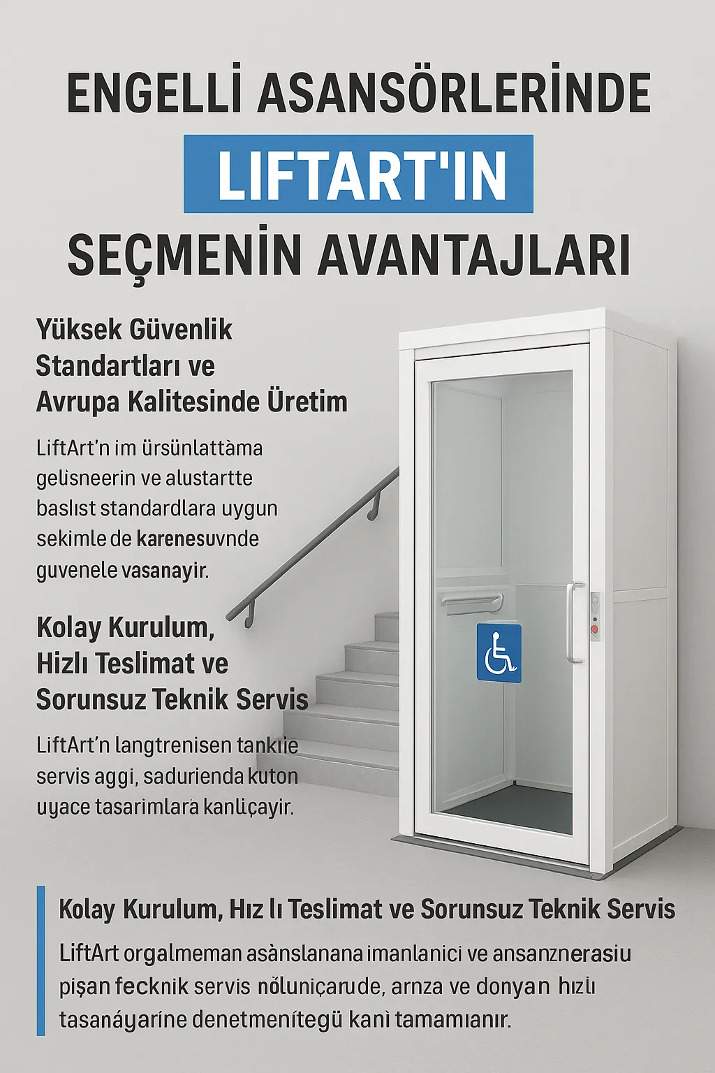 Engelli Asansörlerinde LiftArt’ı Seçmenin Avantajları